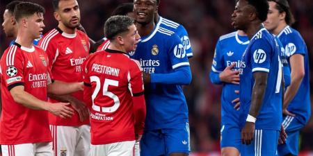 رغم الإيقاف.. فرصة أمام بريستياني للمشاركة بمباراة ريال مدريد وبنفيكا في دوري أبطال أوروبا